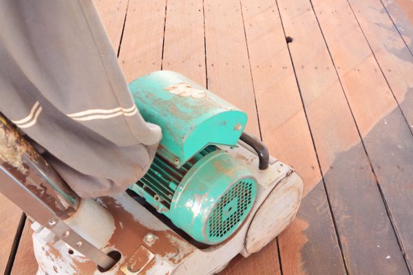 Cedar Deck Sanding in Olathe