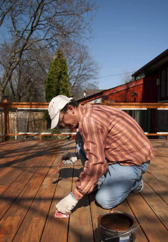 Staining a Deck