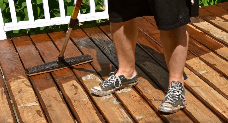 Stained Deck Surface